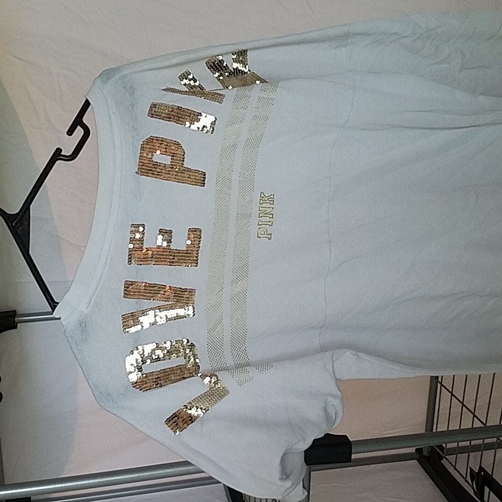 Pink, small, long sleeve shirt